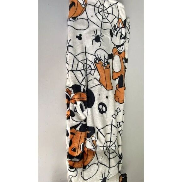Disney Halloween Throw Blanket Mickey Minnie Mouse Pumpkin Jack O Lantern Soft - Picture 7 of 9